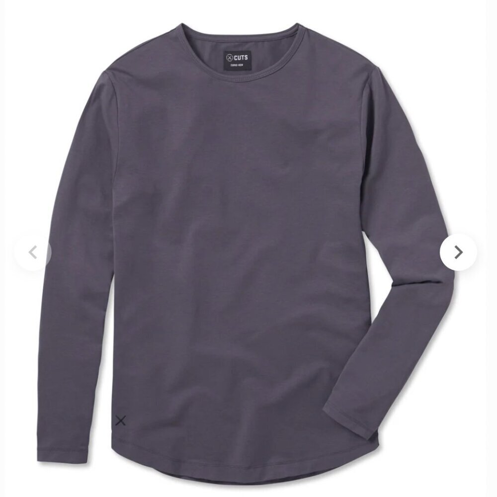 Cuts | AO Curve Hem Tee Pyca Pro Long-sleeve top Signature Fit Cast Iron Sz S